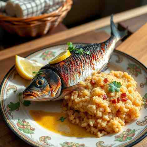 Healthy Ivorian Grilled Fish (Poisson Braisé) with Attiéké - Easy Recipe